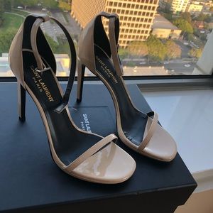Saint Laurent amber ankle strap 105 sandals